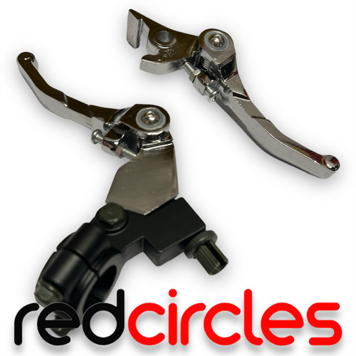 Chrome folding pit bike clutch - folding,