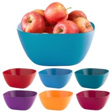 13x26cm Large Durable Plastic Salad Serving Bowl Microwave Dishwasher Food Safe