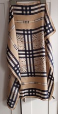 Burberry Silk Scarf Beige Dark
