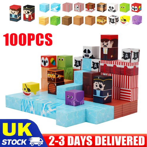100pcs set minecraft magnetic - 100pcs/set,