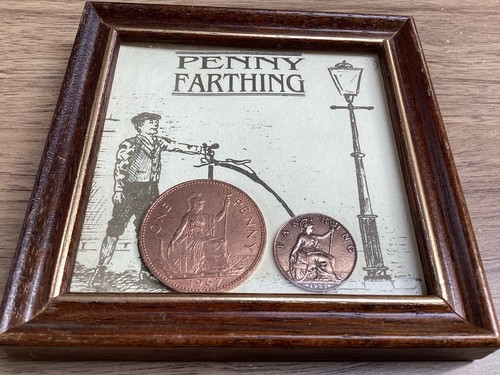 Penny farthing coin - penny,