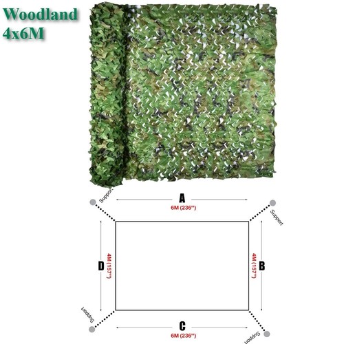 Woodland camouflage netting - woodland,