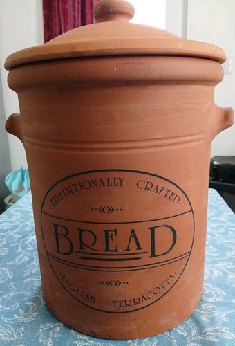Terracotta bread bin - terracotta,