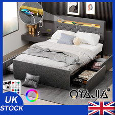 Double Bed Frame LED
