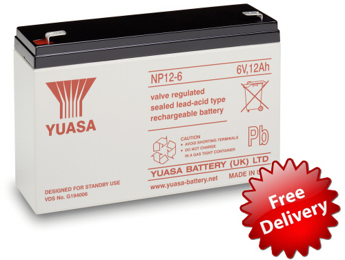 12ah rechargable battery - 6v,