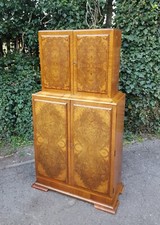 ART DECO BURR WALNUT COCKTAIL