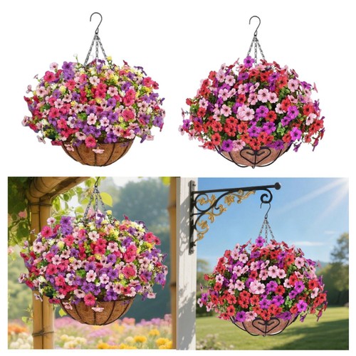 Hanging basket with - basket,