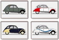 FRIDGE MAGNET - CITROEN 2CV COLLECTION - Large Acrylic, Classic, Car
