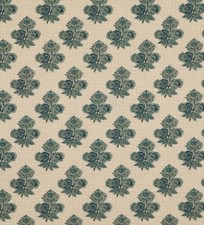 GP & J BAKER CURTAIN FABRIC 'POPPY PAISLEY - INDIGO' 3.2 METRES COROMANDEL SMALL