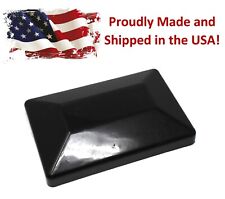 Black 4x6 Fence Post Caps  (3-5/8"x 5-5/8") 4 x 6 Nominal Fence Post Caps BLACK