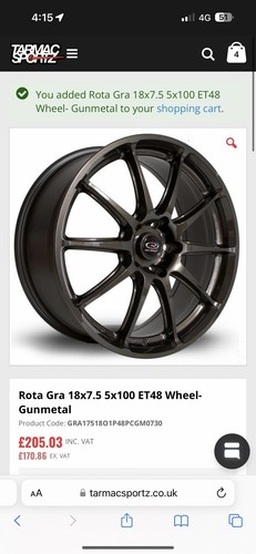 Rota gra alloys - gra, 18”