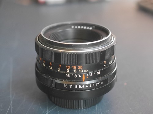 Clean m42 pentacon 50mm 8 - pentacon,