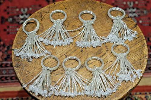 Set beaded napkin rings - 8,