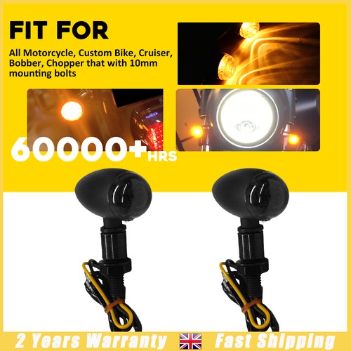 2pcs smoked motorcycle front - smoked,