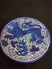 Vintage Blue Cobalt Dragon