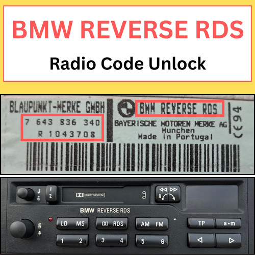 Radio code for bmw - reverse, rds