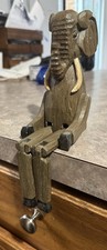 Vintage Jointed Carved Wooden