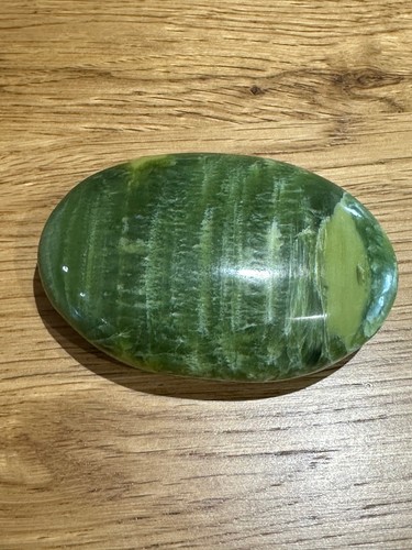 Nephrite jade palmstone - nephrite,