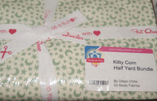 25 Half Yard Piece Bundle Moda Kitty Corn Urban Chiks  Quilt Top Fabric