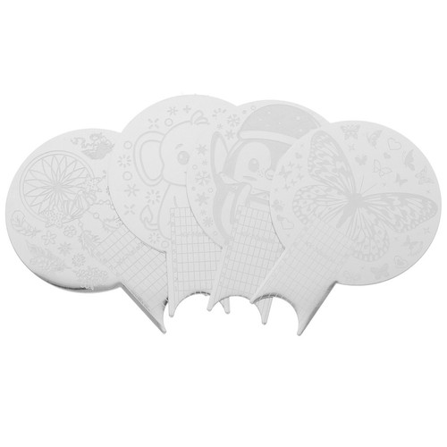 Silver nail stamping - silver, plate