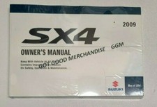2009 SUZUKI SX4 OWNERS MANUAL