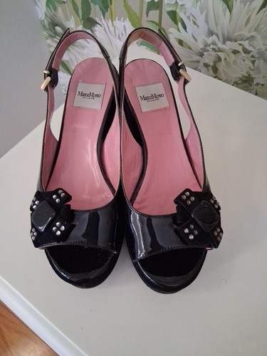 Marco moreo black patent - marco-moreo, wedge