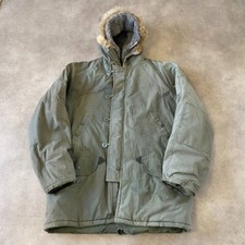 US Air Force N-3B Flight Jacket Mens Large Extreme Cold Weather Parka, Green