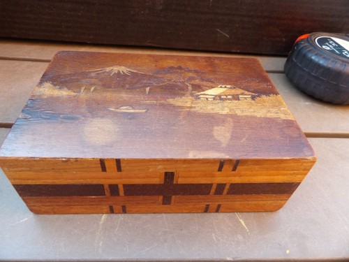 Vintage japanese marquetry - vintage,