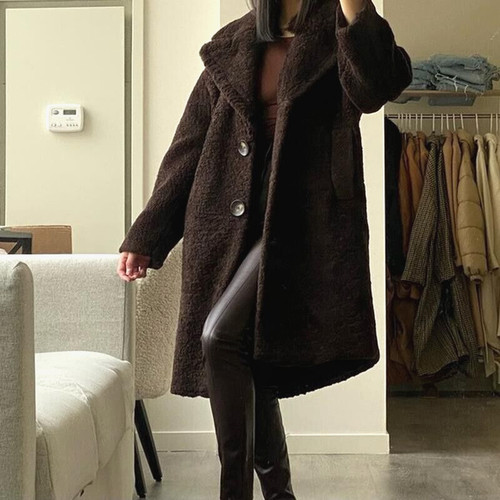 Zara chocolate brown textured - brown,