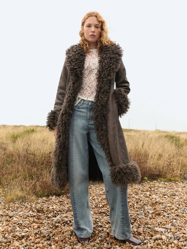 Next afghan coat viral - coat, faux
