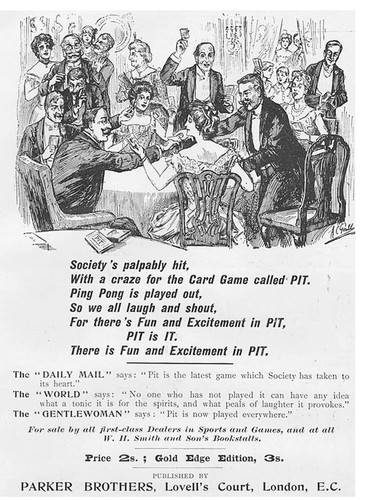 Parker brothers edwardian card - brothers,