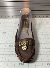 Michael Kors Calf Hair Leopard Print Leather Loafers Size 7.5 RIGHT SHOE amputee