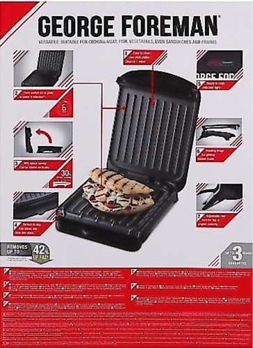 George foreman 25800 small fit - george,