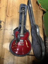 Epiphone Dot Studio Semi-Hollow Electric Guitar Red Left-handed with Case