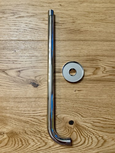 Grohe 38cm chrome shower - chrome, arm