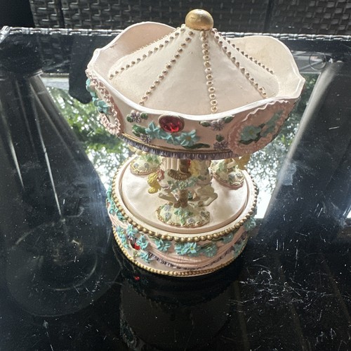 Vintage carousel music box - vintage,