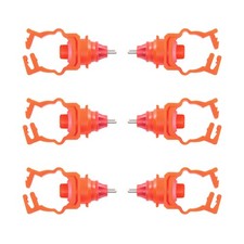 6 Pcs Chicken Water Feeder Poultry Drinker Feeders Poultry Hen Screw Style