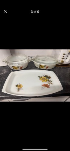 Pyrex autumn glory - glass, small