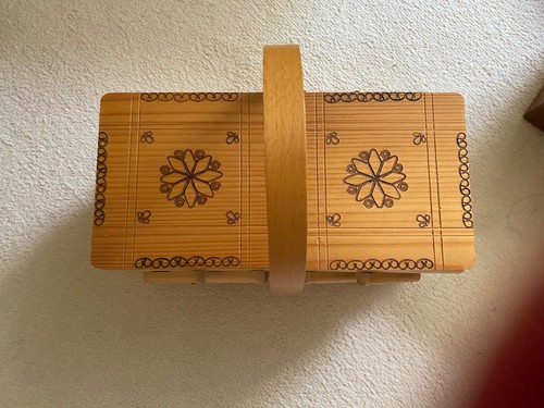 Vintage wooden cantilever - wooden,