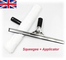 Professional Window Cleaning Equipment Glass Rubber 14" Squeegee Blade + Cleaner