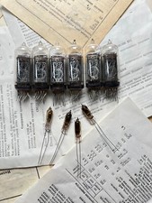6 x IN-14 IN14 Used Nixie tubes + free 4 x IN-3 TESTED