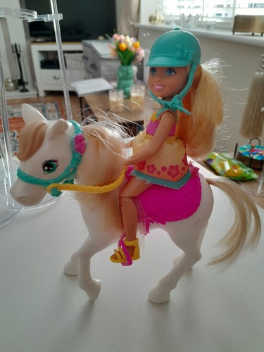 Barbie small pony and - , doll