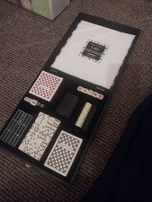 retro/vintage Marks & Spencer Games Compendium, leather bound, chess, dominoes,