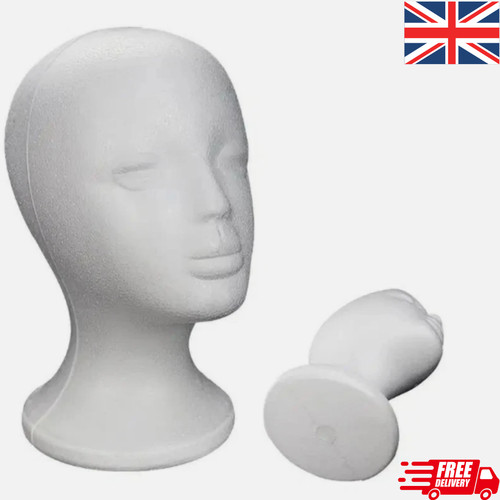 Polystyrene foam head dummy - polystyrene,
