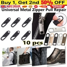 5/10 Universal Metal Zipper Pull Fixer Slider Puller Repair Replacement Zip Head