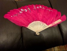 Vintage Pink Painted Feather