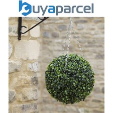 Smart Garden Boxwood Artificial 40cm Garden Topiary Leaf Ball & Chain Hanging