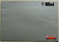 MINI Car Sales Brochure c1971
