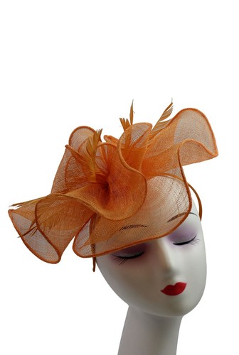 Large fascinator wedding - fascinator,