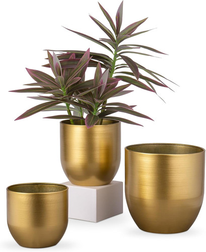 Set metal plant pots - set,